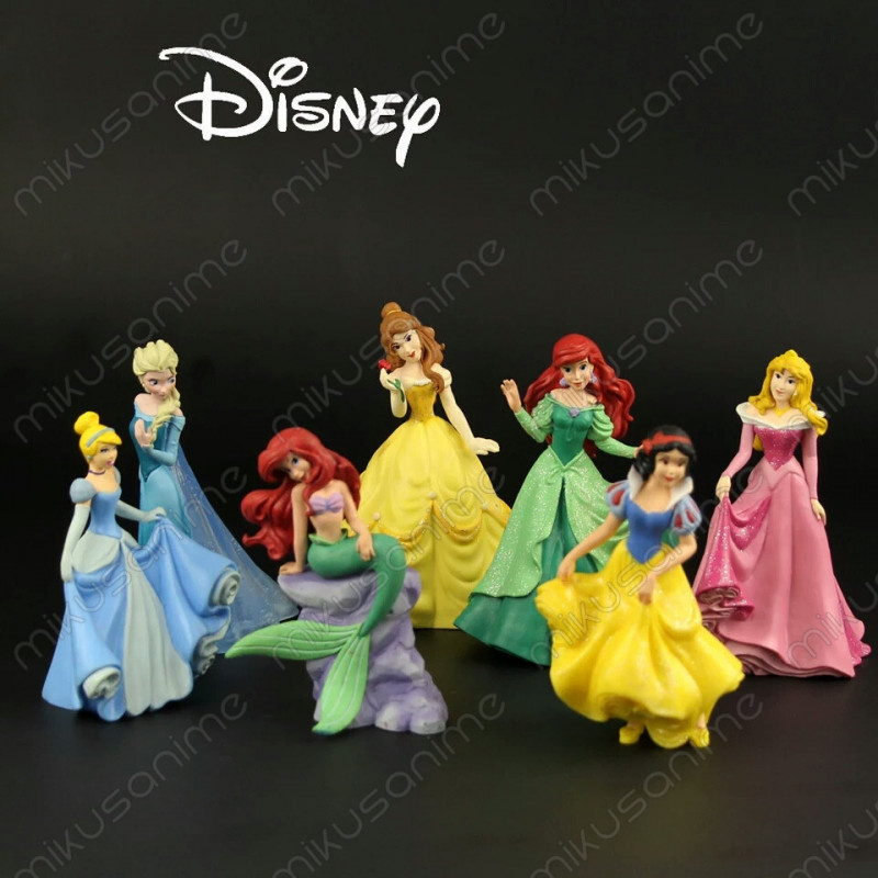 bronce Es Continuamente Lote 7 unds figuras Princesas Disney 7.5-10.5CM