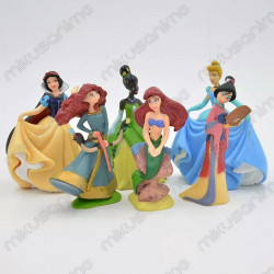 Lote 6 figuras Princesas Disney 8-10CM