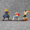 Lote Figura Luffy, Ace, Sabo Anime One Piece  tamaño 14CM
