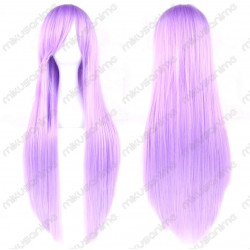 Peluca cosplay color lila pastel 80cm