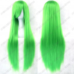 Peluca cosplay color verde neon 80cm