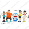 Set 5 figuras Doraemon