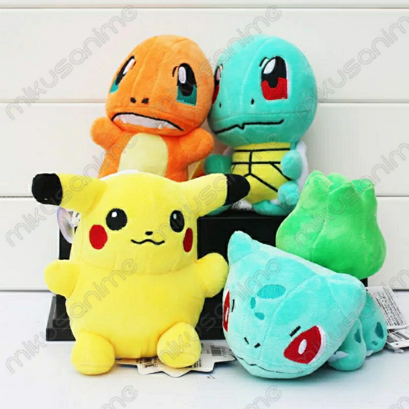 Set 4 peluches Pokémon