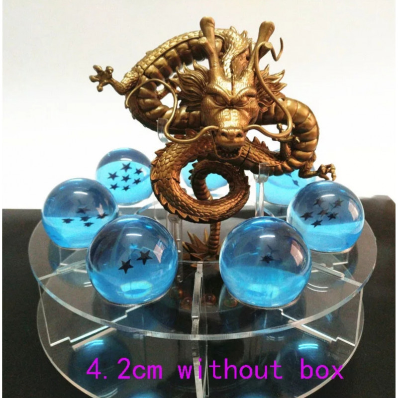 Figura Shenron dorado + 7 bolas azules - Dragon Ball