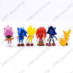 Lote 6 figuras Sonic the Hedgehog