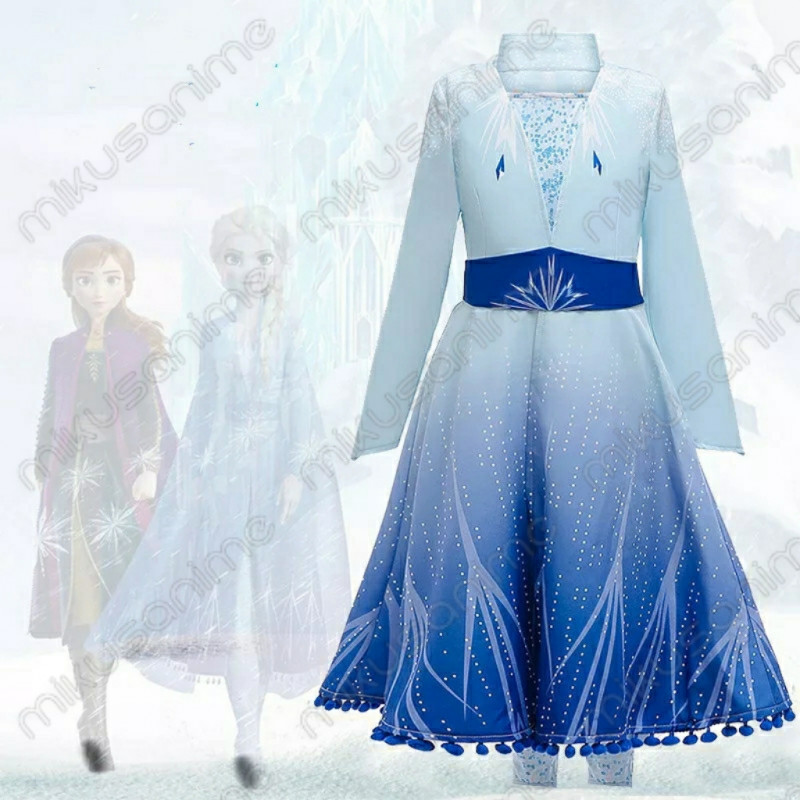 Vestido De Elsa Frozen Para Niña Reina De Nieve Princesa Cosplay Disfraz Para  Niños De Anna Ropa De Fiesta De Halloween 