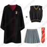 Disfraz Hermione Capa + Corbata + Chaleco + Falda - Harry Potter