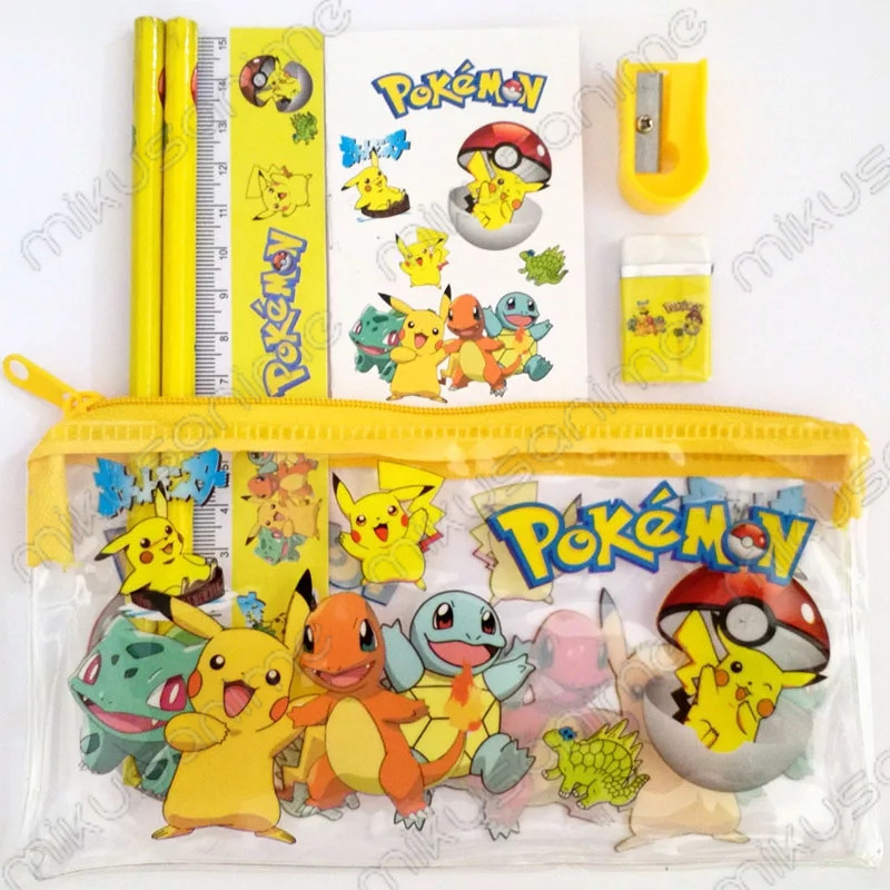 Set escolar Pikachu estuche accesorios - Pokemon