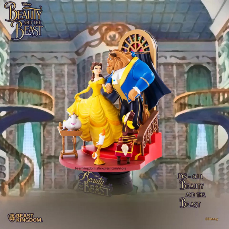 Figura Diorama La Bella y la Bestia Disney 15cm
