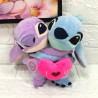 Peluche Stitch & Angel corazón - Lilo y Stitch