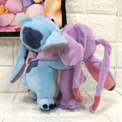 Peluche Stitch & Angel corazón - Lilo y Stitch